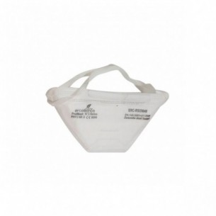 Máscara respiratoria desechable, nivel FFP3 plegable con válvula, 20 uds