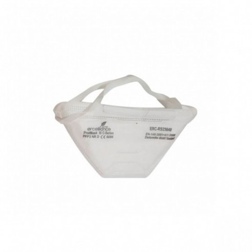 Máscara respiratoria desechable, nivel FFP3 plegable con válvula, 20 uds