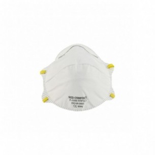 Máscara respiratoria desechable, nivel FFP1 esférica con válvula, 10 uds