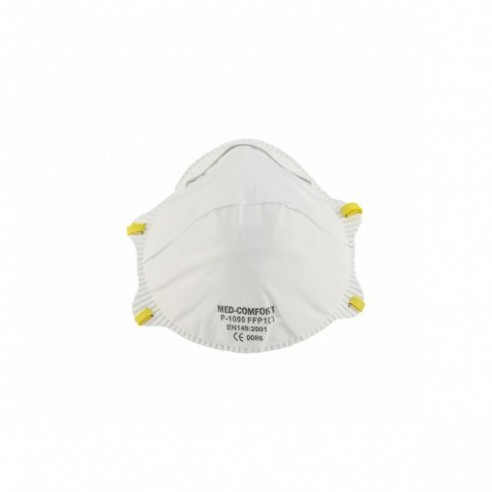 Máscara respiratoria desechable, nivel FFP1 esférica con válvula, 10 uds