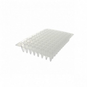 Placas de PCR/qPCR, color natural, sin faldón, 100 uds