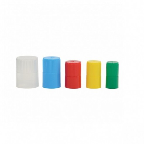 Tapón para tubos de ensayo, PP, Ø13 mm, color natural, 500 uds/bolsa