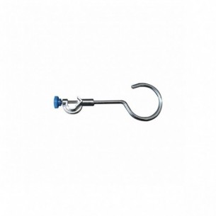 Aro abierto con nuez, acero cromado, 80 mm