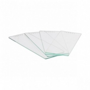 Portaobjeto con banda mate y canto pulido Standard Line, 26 x 76 mm (1,0 - 1,2), 50 uds