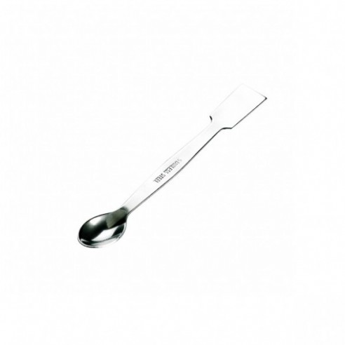 Espátula cuchara plana, acero inox., L 210 mm, 5 uds
