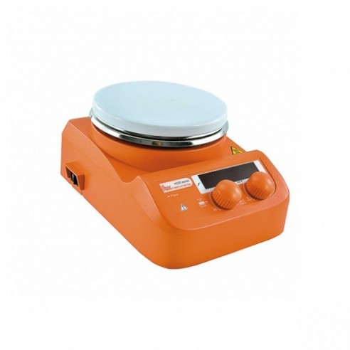 Agitador magnético c/calefacción LBX H03D, c/placa cerámica y reg. digital, 3 L
