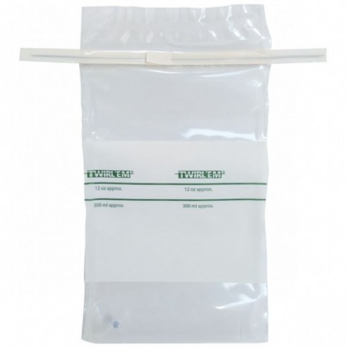 Bolsas estériles para toma de muestras de agua con tíosulfato, 300 ml, 100 uds