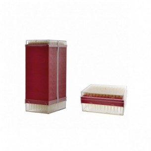 Puntas para micropipetas 2 -200 µl, tipo Gilson, amarillas, rack, 96 uds