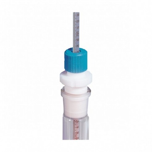 Adaptador para termómetros de PTFE, Ø 8 mm, 14/23