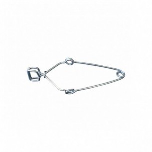 Pinzas para tubos de ensayo, acero inox., 2 uds