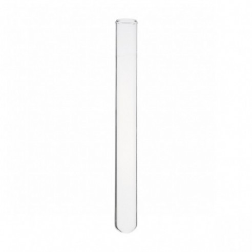 Tubo de ensayo desechable sin reborde, vol. 3 ml, Ø 10x75 mm , vidrio neutro, grosor: 0,6 mm, 8 x 25