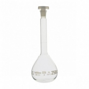 Matraz aforado clase A, 25 ml, boca 10/19, LBG 3.3, 2 uds