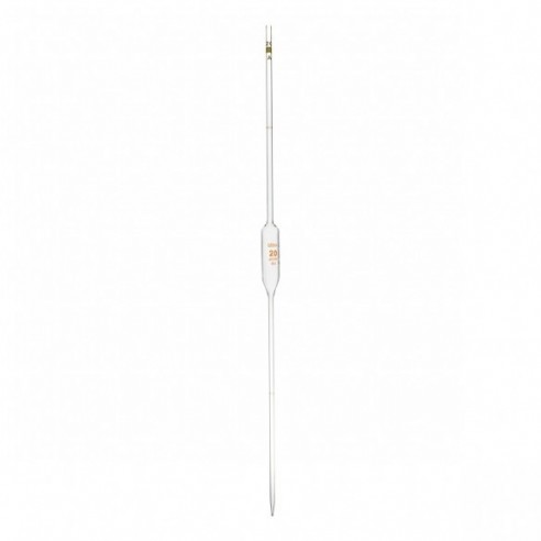 Pipeta dos aforos, clase A, 15 ml, 6 uds