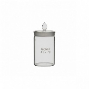 Pesafiltros con tapa esmerilada, forma alta, LBG 3.3, Ø 25 x 25 mm, 6 uds