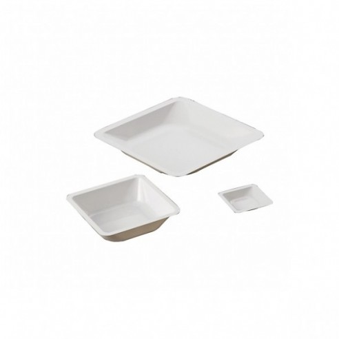 Bandeja de pesada de poliestireno, blanca, 58 x 36 mm, 250 uds