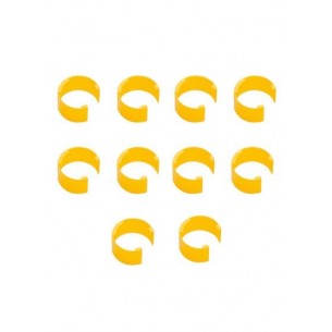 COLORIS CLIPS, BAG OF 10, (YELLOW)