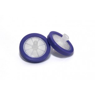 PTFE SYRINGE FILTER 0.22UM 25MM PURPLE PK100