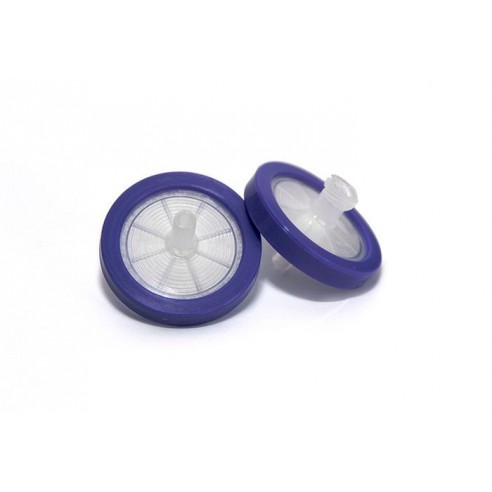 PTFE SYRINGE FILTER 0.22UM 25MM PURPLE PK500