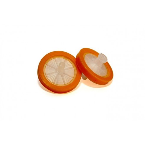 PTFE SYRINGE FILTER 0.45UM 25MM ORANGE PK500