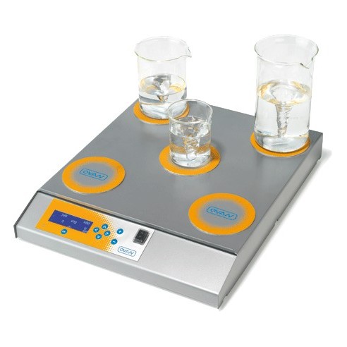 Multiagitador magnético 5 posiciones LCD (reg.ind.)  200-1200rpm *