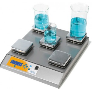 Placa calefactora múltiple 5p. (regul. Ind.) con lectura  LCD 400ºC **