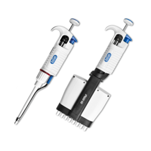 Starter Kit. El kit contiene 4 pipetas monocanal (AP10, AP20, AP200, AP1000), un soporte de 4 posiciones y puntas de demostraci