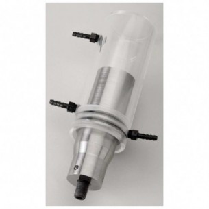 Cup horn, flow-thru – 2” (50 mm) dia. clear plastic chamber, 2-3/4"D, (For use with SFX 250, SFX 550, 450)