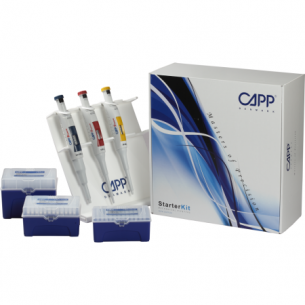 Tres pipetas: C20-1 /C200-1 /C1000-1, C-05 stand, 3 racks of tips and  1 timer