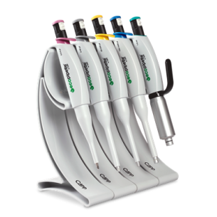 Tres Ecopipettes a elegir, un soporte C-01, 3 racks de puntas y un timer