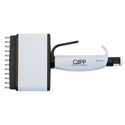 Capp Pipeta multicanal, 12-canales, 0.5-10 µl