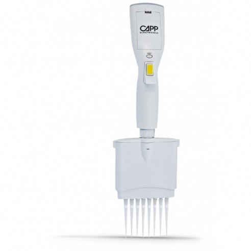 Capp Multicanal Pipeta electrónica, 8 canales,  2-20 µl