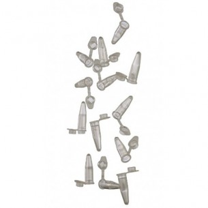 Expell PCR 8-strip, white, and separate optical caps 0,2mL, 5x12x10 pcs.