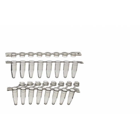 Expell PCR 8-strip, bottom detection, separate optical caps 0,1mL, 5x12x10 pcs.