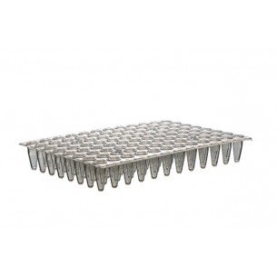 Expell PCR 96-well plate, frosted, semi-skirted, 0.1mL, 5x5x10 pcs.