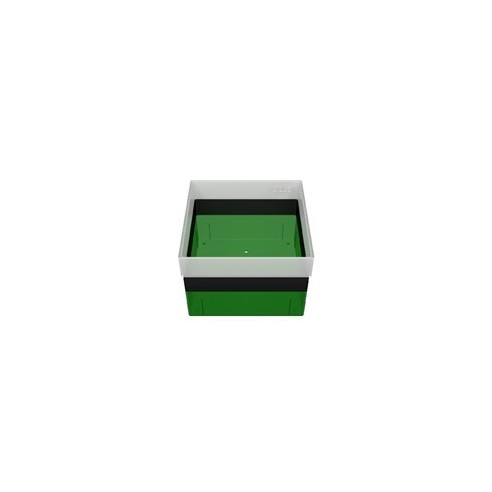 GLW-Box PP green/black, 130 x 130 x 95 mm, w/o divider