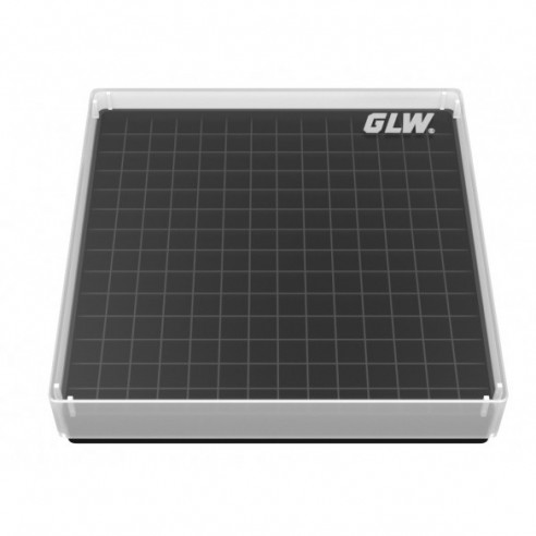GLW-Box PP black, 130 x 130 x 28,5 mm, for 14 x 14 tubes
