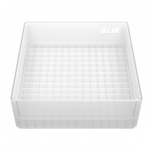 GLW-Box PP natural, 130 x 130 x 52 mm, for 14 x 14 tubes