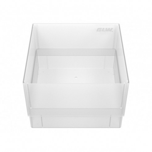 GLW-Box PP natural, 130 x 130 x 90 mm, w/o divider