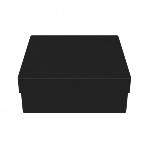 Cryo Box with 5X5 compartments for HPLC vials up to 22.3mm diameter, 130x130x52mm, all black