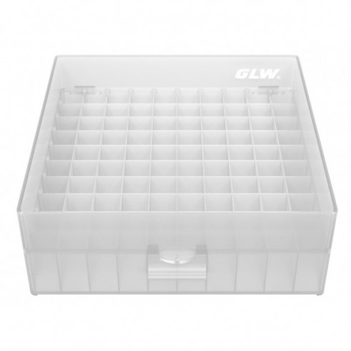 GLW-Box PP natural, 140 x 153 x 53 mm, for 10 x 10 tubes