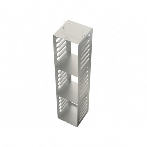 Stainless steel rack, 21 pl. 29 mm, 140 x 140 x 645 mm