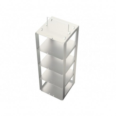 Stainless steel rack, 4 pl. 95 mm, 140 x 140 x 400 mm