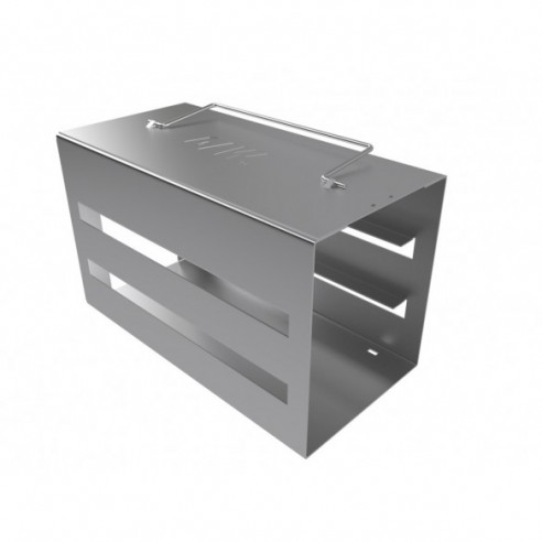 Stainless steel rack, 3 pl. for slide boxes, 186 x 90 x 106 mm