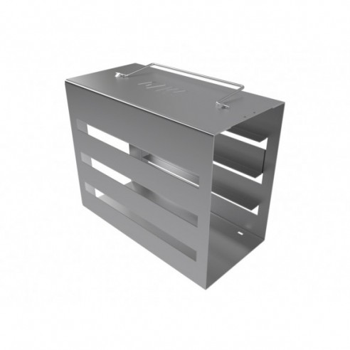 Stainless steel rack, 4 pl. for slide boxes, 186 x 90 x 138 mm