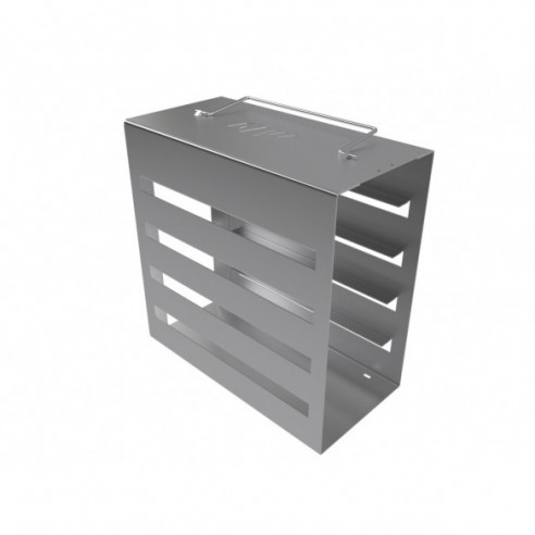 Stainless steel rack, 5 pl. for slide boxes, 186 x 90 x 173 mm
