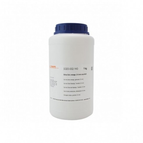 Gel de Silice Naranja labkem, Tamaño 2-5 mm, 1 kg