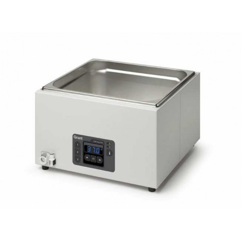 Water bath, digital, 12L ambient +5 to 99°C, includes clear lid, drain and base tray