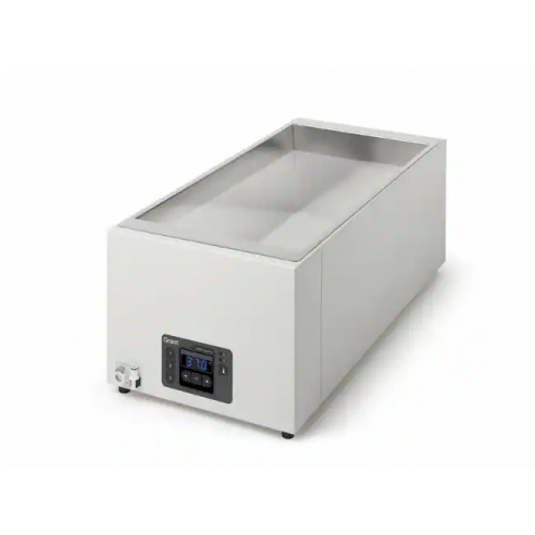 Water bath, digital, 34L ambient +5 to 99°C, includes ss lid, drain and base tray