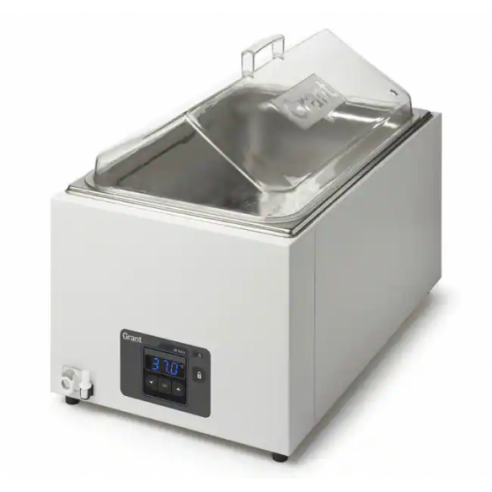 Water bath, digital, 26L ambient +5 to 95°C, includes clear lid, drain and base tray