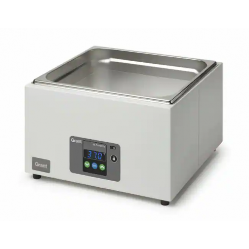 Water bath, digital, 12L ambient +5 to 95°C, includes base tray